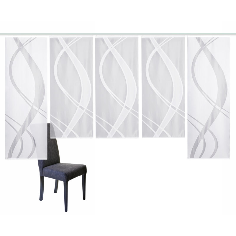 Mccourt Semi Sheer Curtain Panel Pair, Width 57 x Drop 175 cm