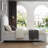 Elegant Upholstered Bed Frame With Nailhead Trim.-1679277601-1679277604