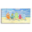 «Brighton Beach Huts» par Paul Brent, acrylique-1102284064