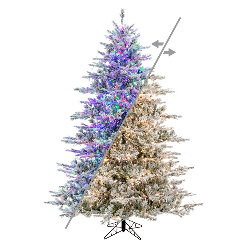 7.5' H Lighted Artificial Pine Christmas Tree
