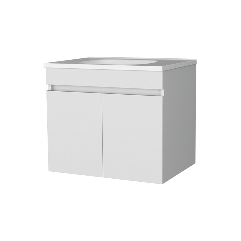 Meuble-lavabo avec 2 portes, Blanc
