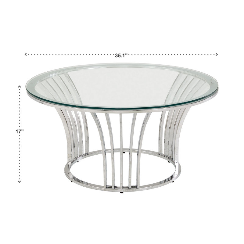 Wilfong Glass Top Coffee Table