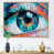 Toile avec cadre flottant brun