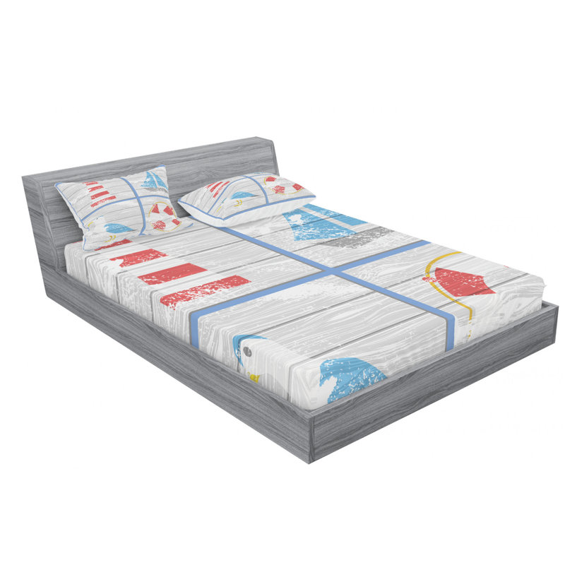 Microfiber Sheet Set, Queen Sheet Set with Fitted Sheet