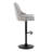 Studded Marcel Adjustable Barstool With Rounded T Footrest - Set Of  2-121973131-109578079