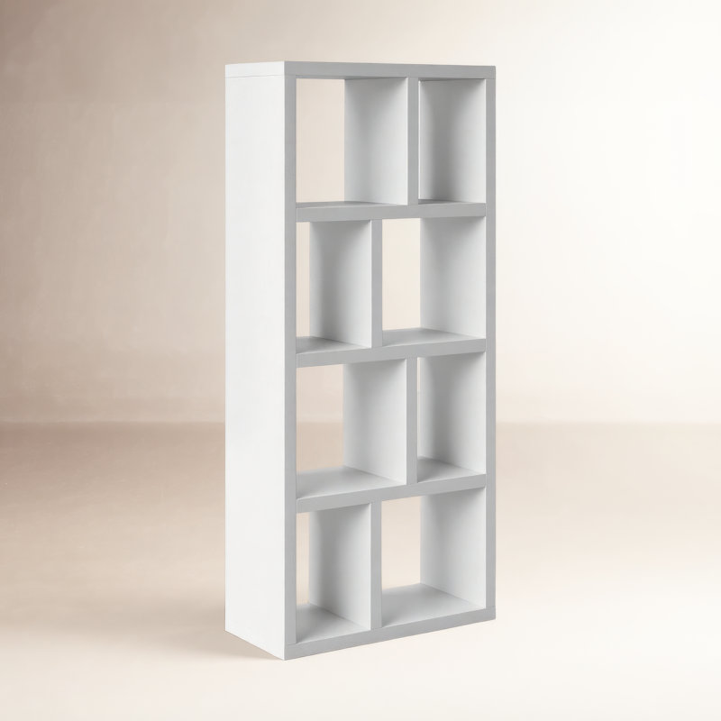 Bibliothèque cubes Stetson, Blanc pur, (4 tablettes) H 63 po x l 28 po x P 13 po