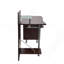 Élégant bureau d'ordinateur avec rangement, chocolat