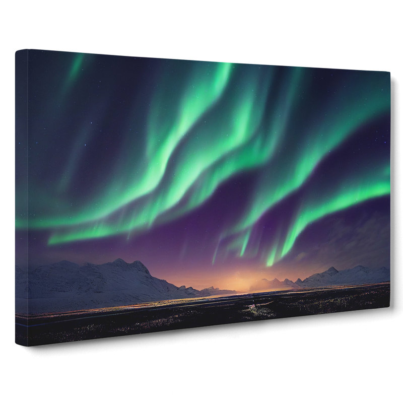 Fabulous Northern Lights - Wrapped Canvas, 50cm H x 76cm W x 3cm D