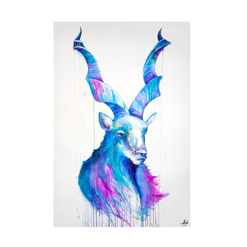 Art sur toile Marc Allante Shiro, H 19 po x l 12 po