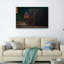 Ensemble de 1 tableau sur toile représentant des disques vinyles-130537321-130537322