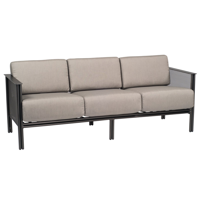 Canapé de patio Jax, Noir texturé, Sunbrella® en gravier piqué