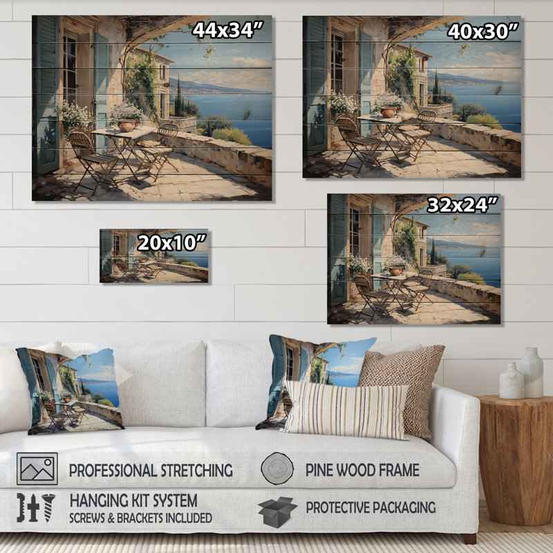 Panneaux de décoration murale Pettway - Paysages en bois, H 24 po x l 32 po
