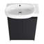 Meuble-lavabo autoportant de 23 po avec lavabo et portes à fermeture douce-1806006989