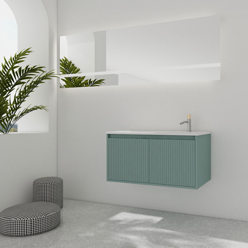 Meuble-lavabo simple avec plateau 35,8 Klairissa
