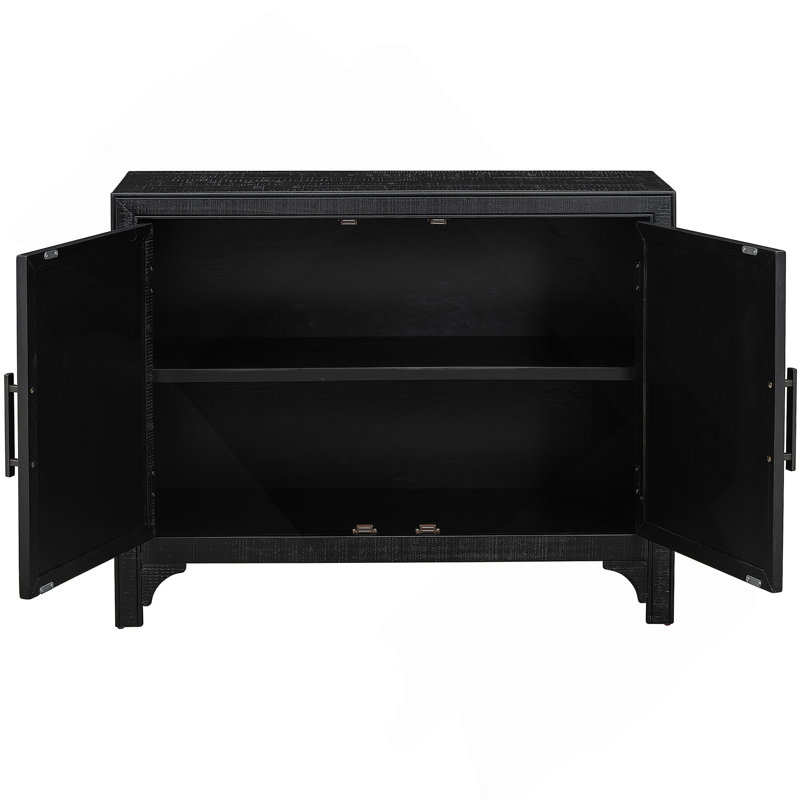U_STYLE Armoires modernes de 40 po avec portes au design unique et 1 tablette réglable