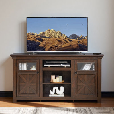 2 Doors Cabinet Farmhouse Cabinet, Farmhouse TV Stand Barn Design,Modern Farmhouse TV Media Stand, Large Barn Inspired Home Entertainment Console, 60.