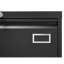 Classeur latéral en métal 2 tiroirs avec serrure, classeur vertical pour bureau personnel / légal / format lettre / A4, classeur en métal verrouillable, assemblage requis (noir, avec 2 tiroirs)