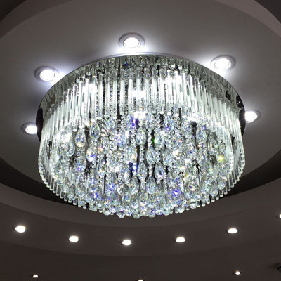 Marsh Glass and Crystal LED Flush Mount