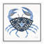 Blue Crab by Cat Coquillette - Floater Frame Print on Canvas-1548790553-1548790535