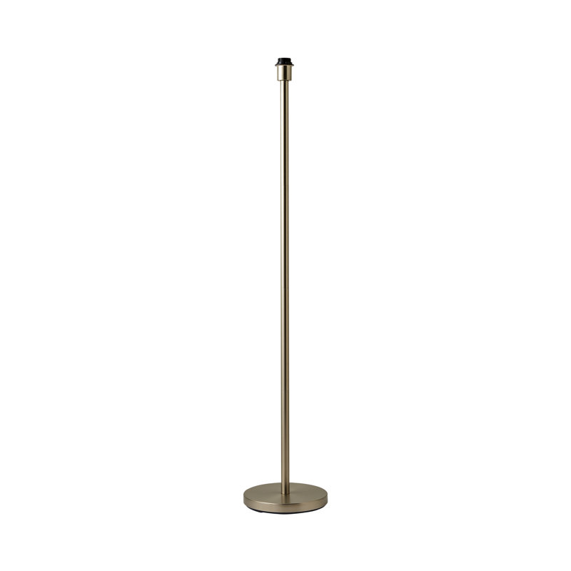 Chaisson 129cm Standard Floor Lamp Base with Foot Switch, Silver/White