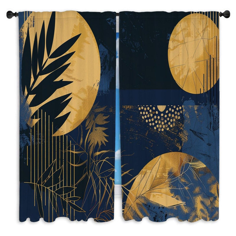 Ninia Room Darkening Curtain, 20" W x 52" L