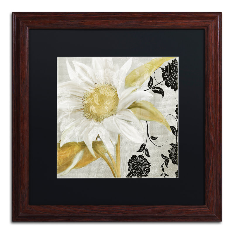 «Jadaya Sunroom I» par Color Bakery, impression sur toile encadrée, H 16 po x l 16 po x P 0,5 po, Noir, Brun