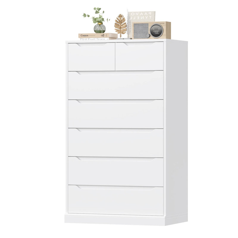 7 - Drawer Dresser, White