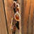 Red Agate Slice Wind Chime, Natural Agate Garden Décor