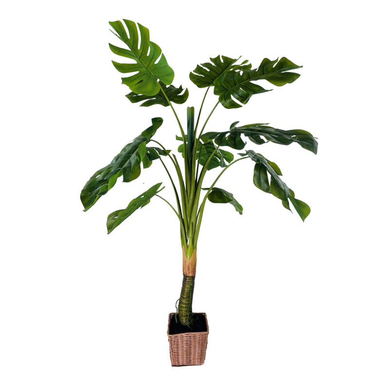 Faux Philodendron Tree, 60" H x 33" W x 33" D