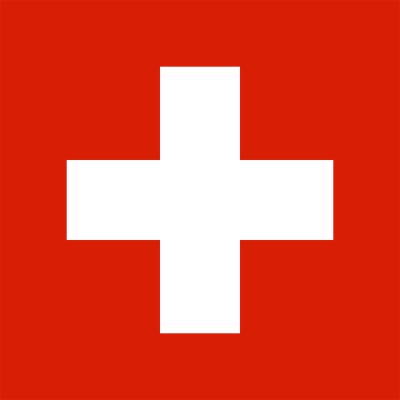 Switzerland, 15" H x 15" W