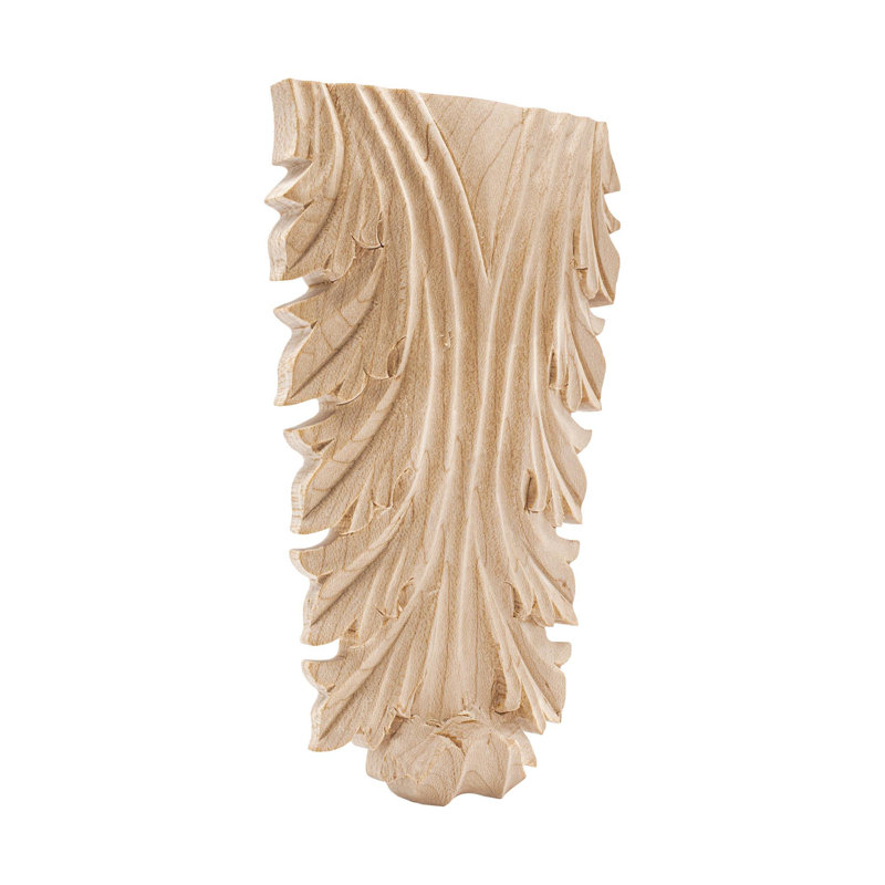 Maple Acanthus Unfinished Decorative Accent Tile Set