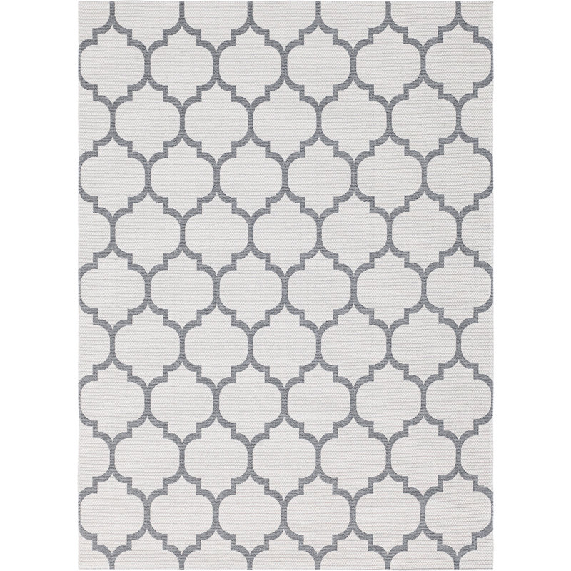 Vercher Cotton Geometric Indoor Rug, Rectangle 2'2" x 3'