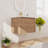 28" Wall Mounted Bathroom Vanity with Ceramic Sink, Single Door Cabinet-2016966483-2045707255