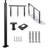 Cable Railing Post Level Deck Stair Post Handrail Post with Predrilled Holes-103536976-67496880