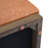 Brown Multifunctional PU Leather Ottoman With Rubber Solid Wood Legs