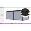 Pergola à persiennes motorisée 12 x 16 pi avec vidéo d'installation, énergie hybride solaire / USB, 4 écrans latéraux automatiques, toit imperméable et cadre en aluminium antirouille, lumières DEL à distance pour terrasse, patio et spa-133438551