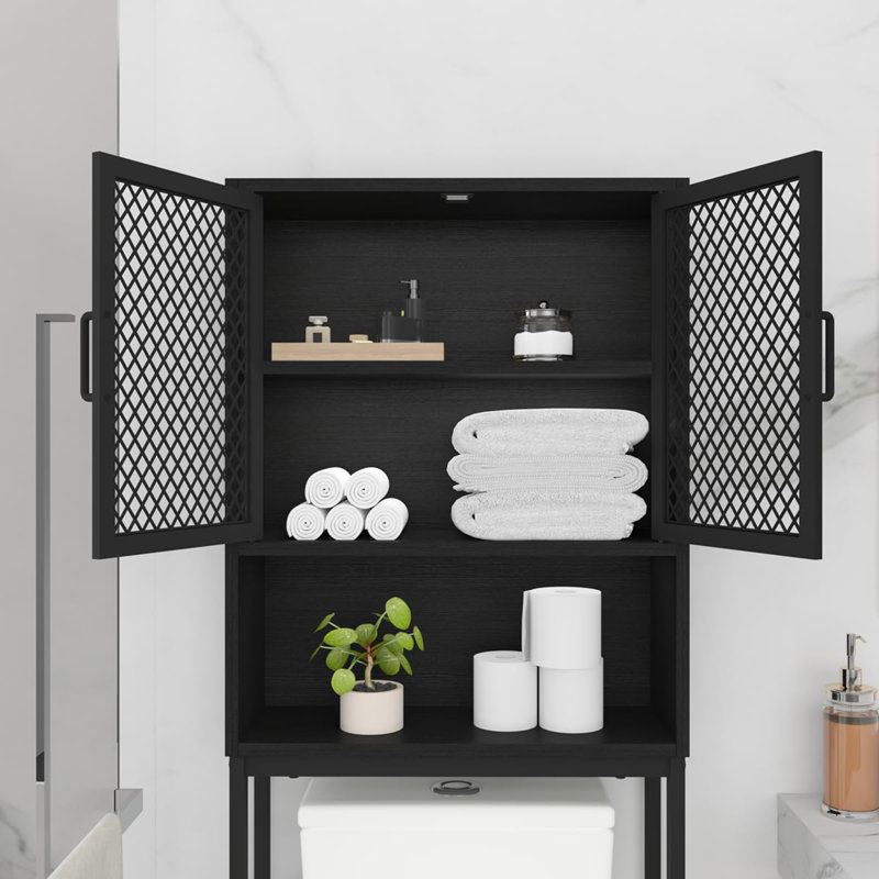 Over The Toilet Storage, Black Oak