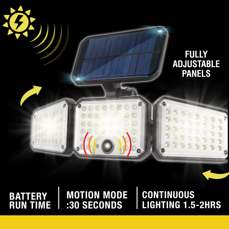 Bell & Howell Solar Powered Motion-Sensing LED Floodlight