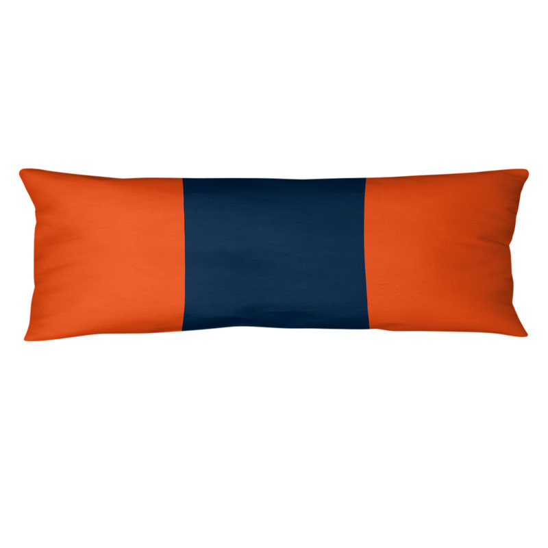 Polyester Medium Pillow, Orange and Navy, NFL 