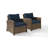 - Person Patio Conversation Set with Sunbrella® Cushions-410795530-459347023
