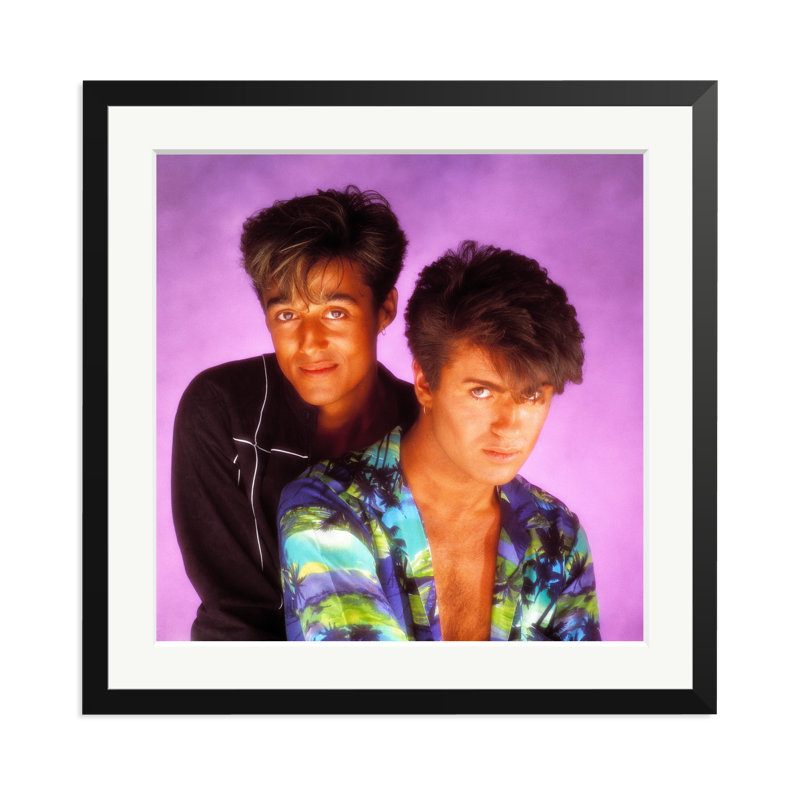 Wham! in London 1983, Black, 25" H x 25" W