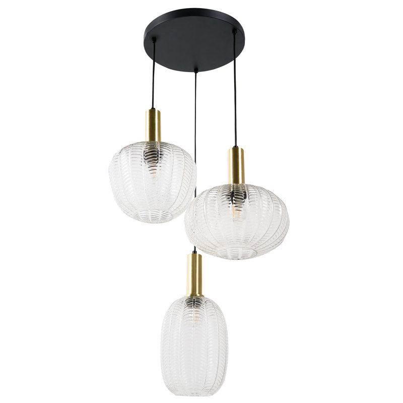 Anneli 3 - Light Gold Cluster Pendant