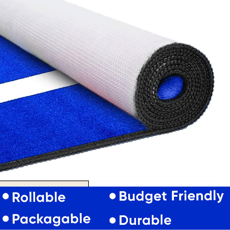 Tapis de couleur unie en nylon, Ovale 4 pi x 6 pi
