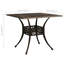 Cranon Square Metal Outdoor Dining Table With Umbrella Hole , 90cm cm W 90cm cm D-163305640-163305641