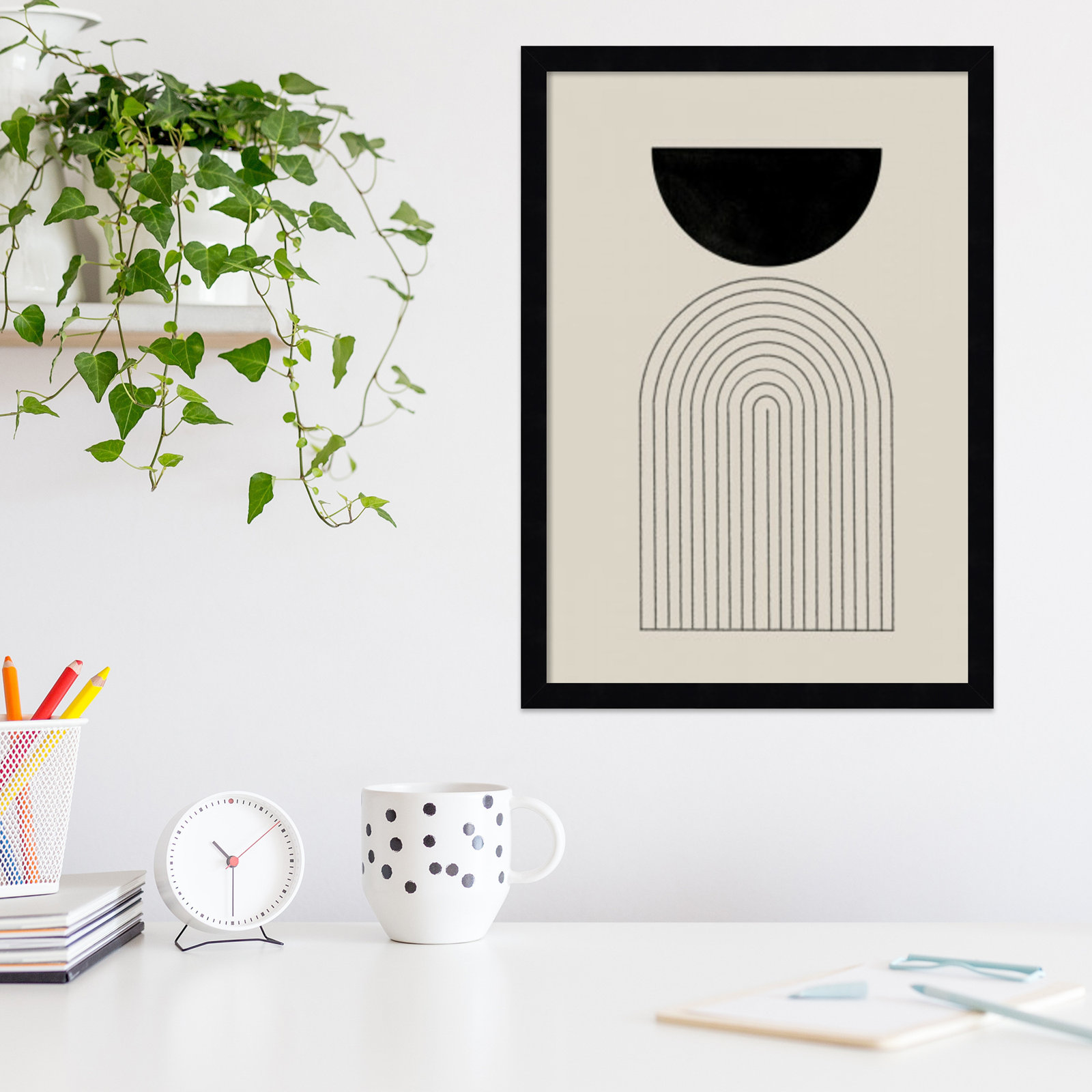 BaB No 1 by The MIUUS STUDIO, 21" H x 15" W x 1" D, Black