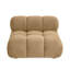 Chesnie Calliope Cafe Au Lait Performance Velvet Modular Armless Chair