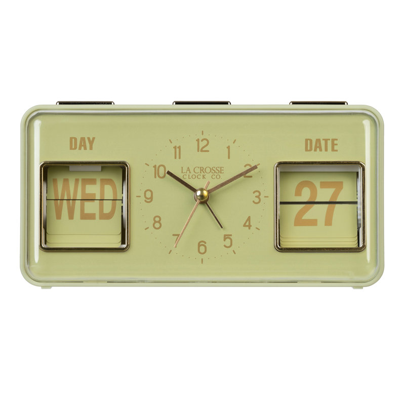 Réveille-matin quotidien avec calendrier, Green