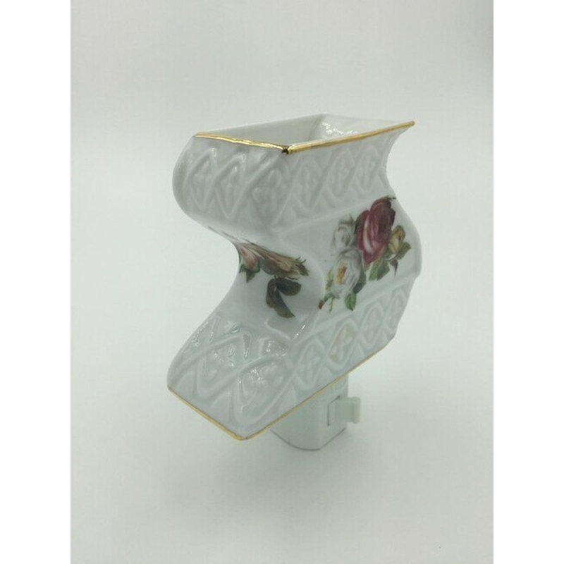 Fleurs sur une veilleuse ondulée