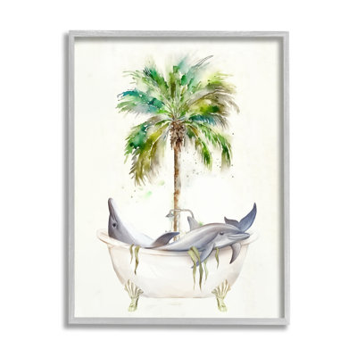 "Tropical Dolphins", giclée par Ziwei Li