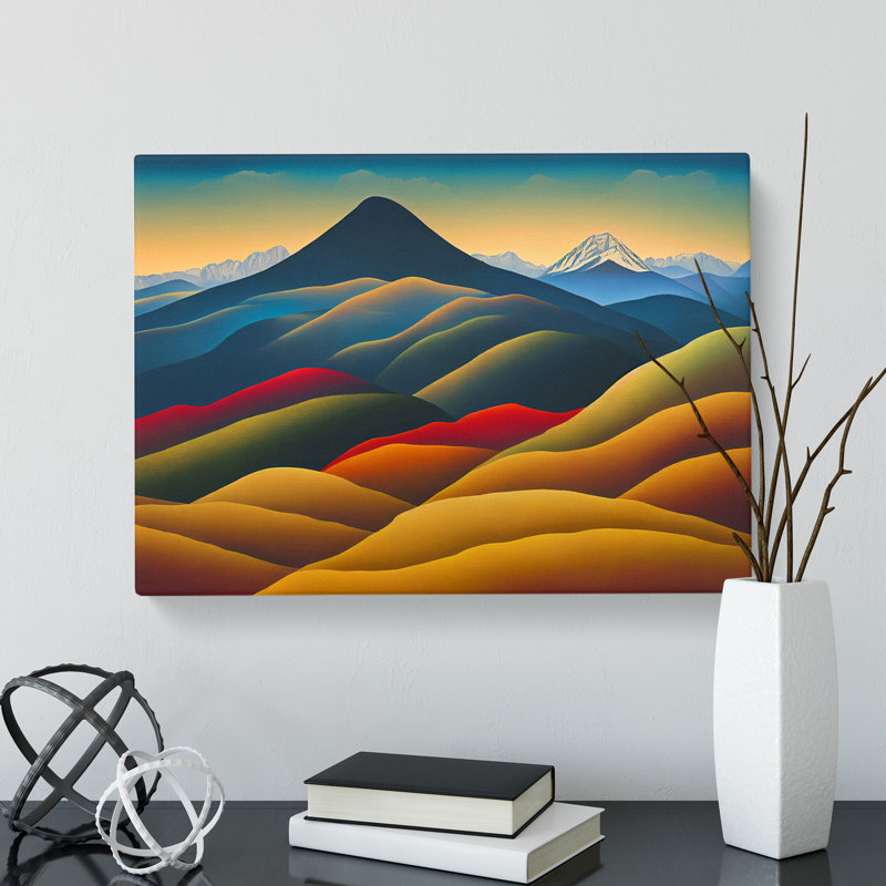 Wondrous Mountain Sunrise - Wrapped Canvas Print, 35cm H x 50cm W